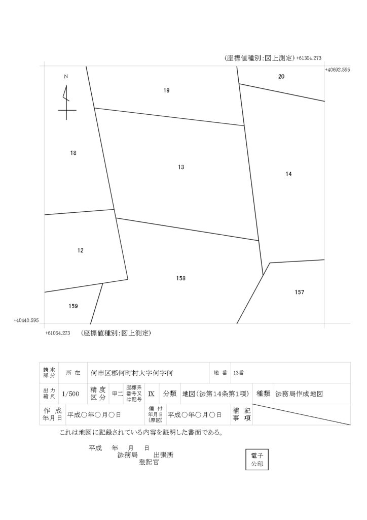 土地所在図